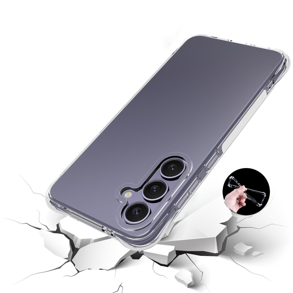 Samsung Galaxy S24 FE Gummi Hülle Air Cushion Fallschutz - Transparent