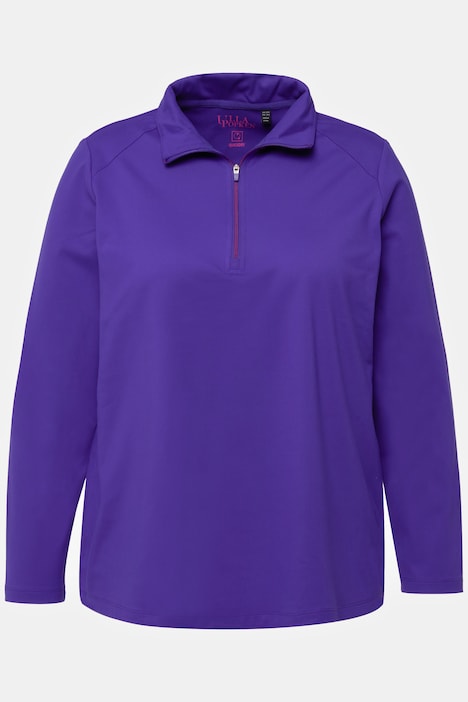 Thermo-Shirt, Stehkragen, Zipper, Langarm