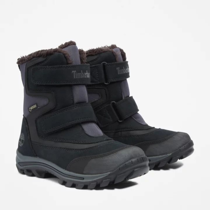 Bota de inverno infantil Gore-Tex Chillberg na cor preta.