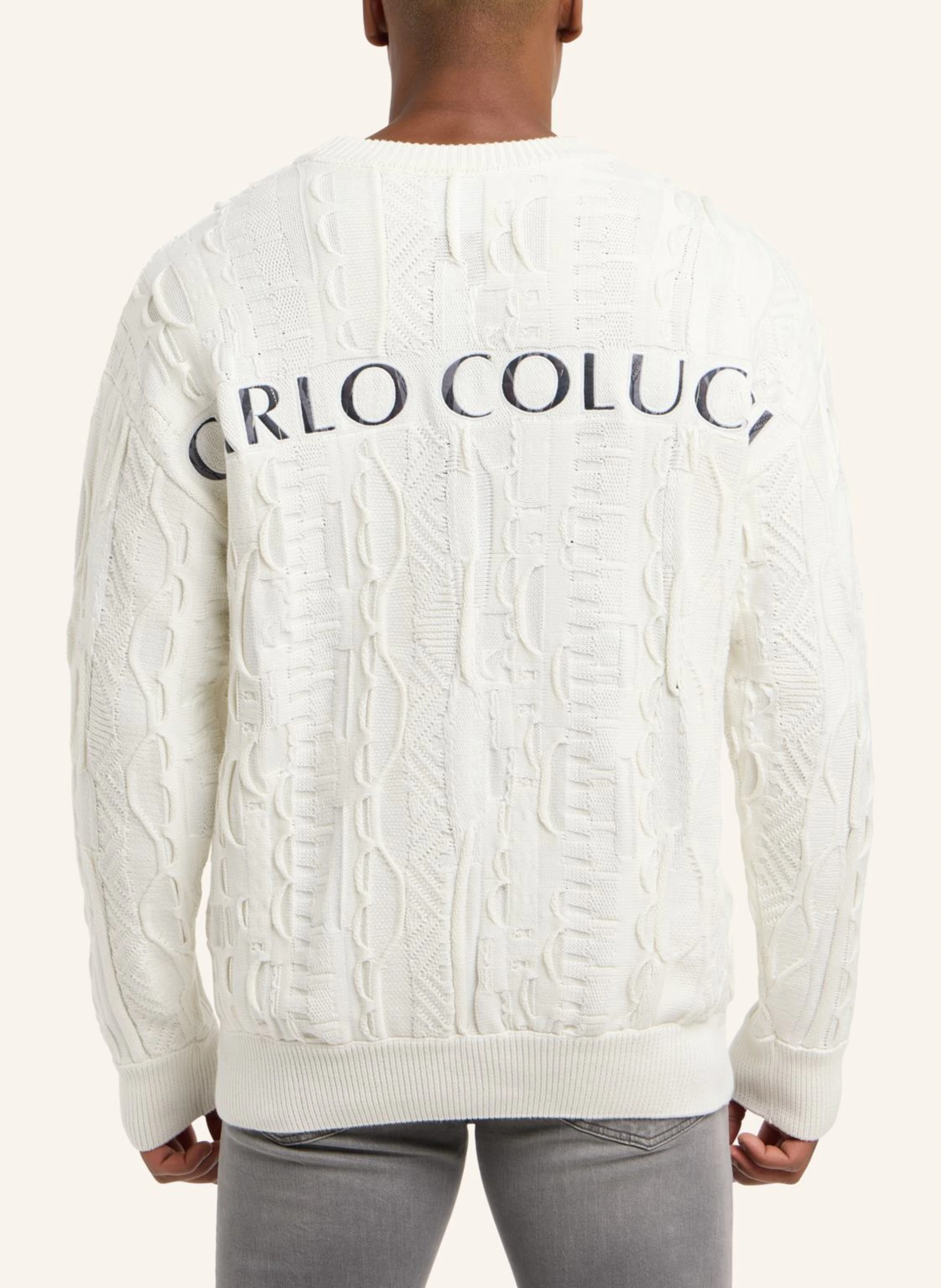 CARLO COLUCCI Strickpullover mit Stickerei DIMA