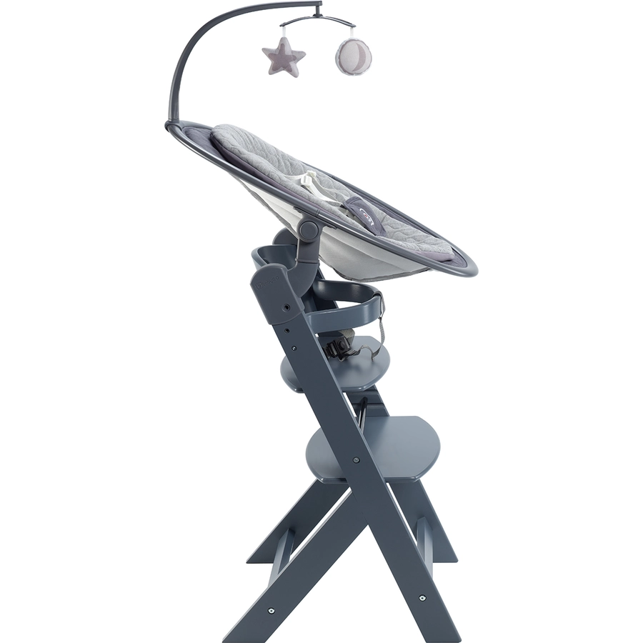 babyGO Hochhstuhl-Set Newborn Family Grey  Grey