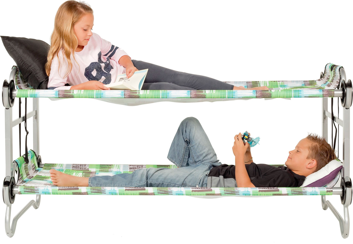 Disc-O-Bed Kid-O-Bunk Block Pattern Stockbett
