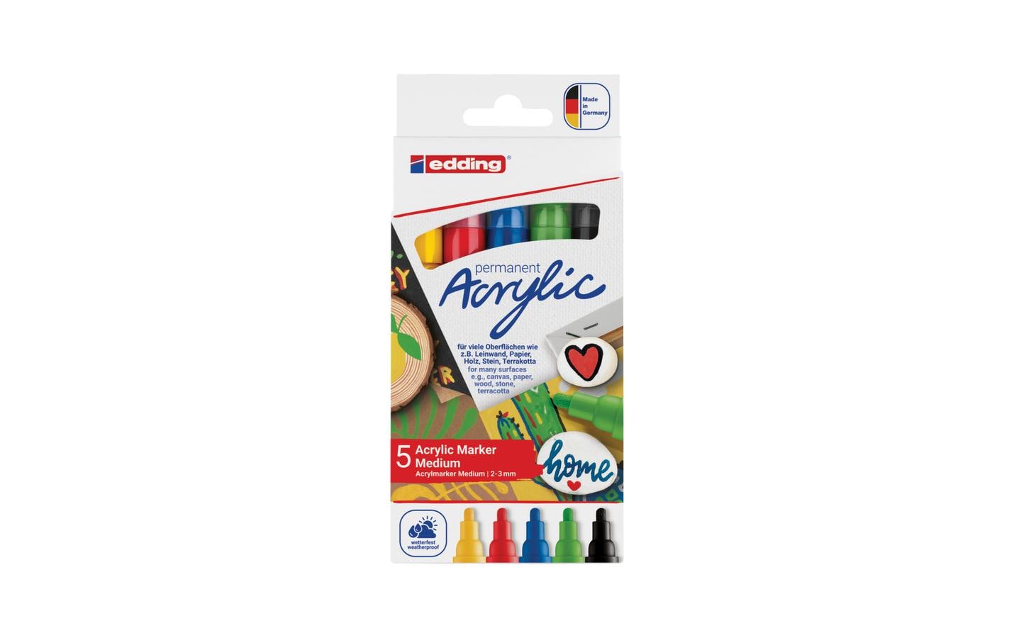 Acrylstift Set mit 5 TeilenFür ein einfaches und spontanes Malen