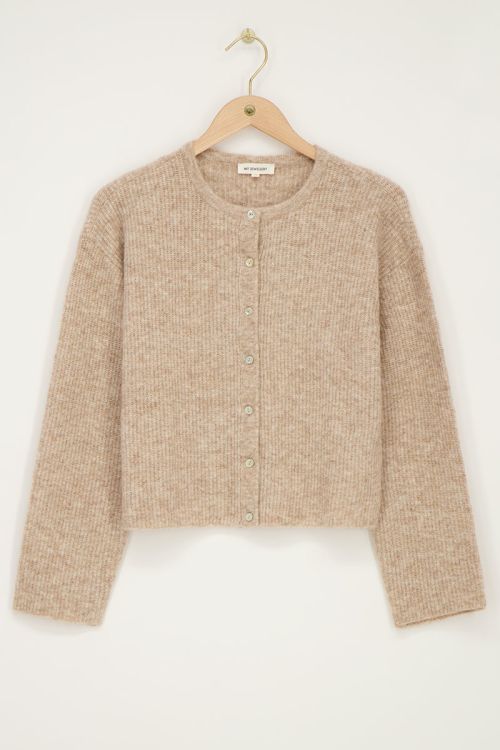 Beige vestje met knoopjes