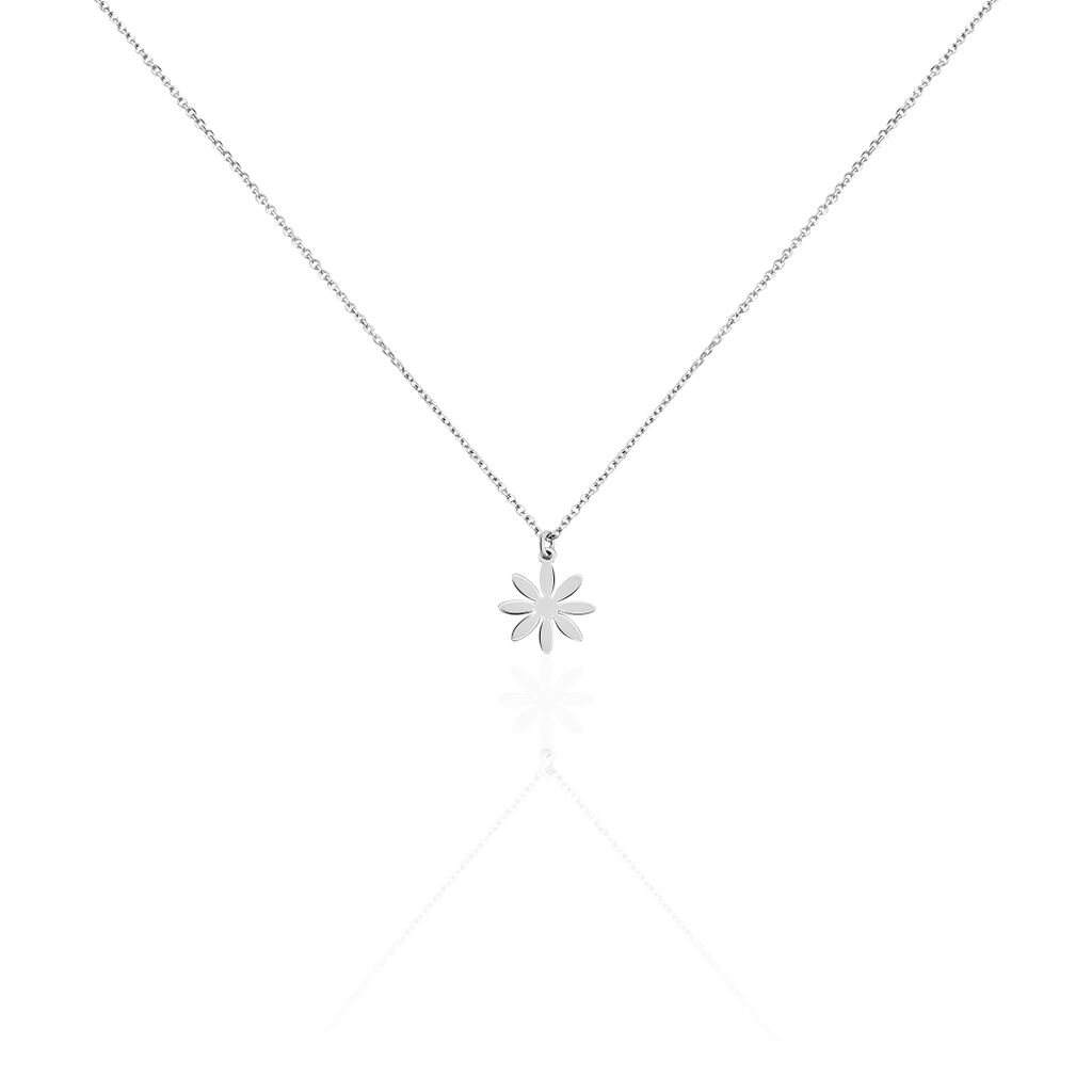 Collier Olva Argent Blanc