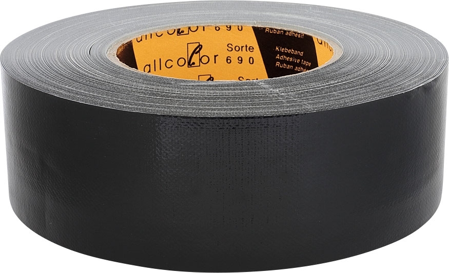 Allcolor Gewebeklebeband 50 m schwarz