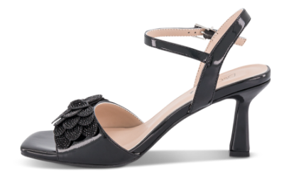 B&CO Damesandal med hæl Sort 4214103510