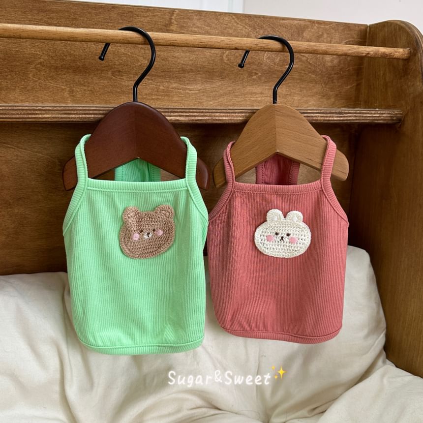 tanvtim - Animal Applique Pet Top (Verschillende ontwerpen)