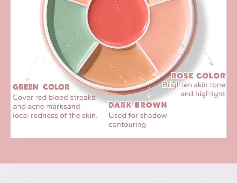BEAUTY GLAZED - 6 kleuren Phantom Concealer Palette