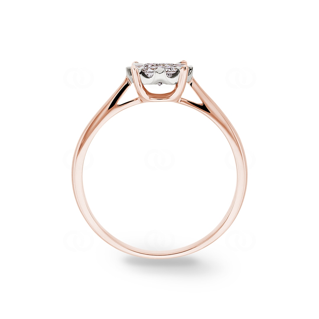 Verlobungsring 750/18 K Roségold mit Diamanten 0.40 ct H/si by CHRISTIAN
