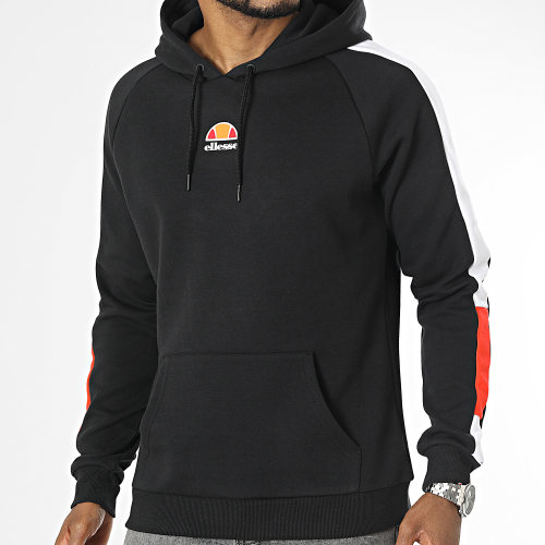 Sweat Capuche A Bandes Falun SXR17847 Noir