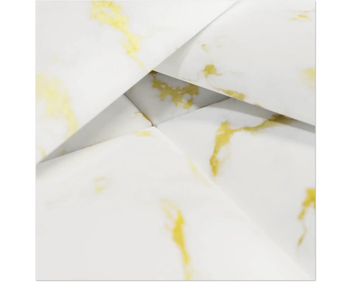 Wandkussen Carrara marmer goud fluweellook 30 x 60 cm