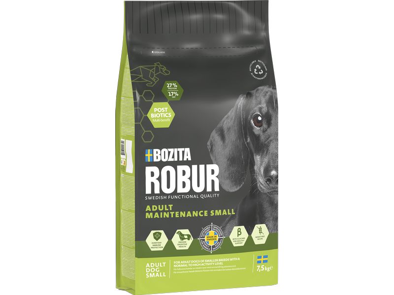 Bozita Trockenfutter Robur Adult Maintenance Mini 7.5 kg Alleinfuttermittel für Hunde