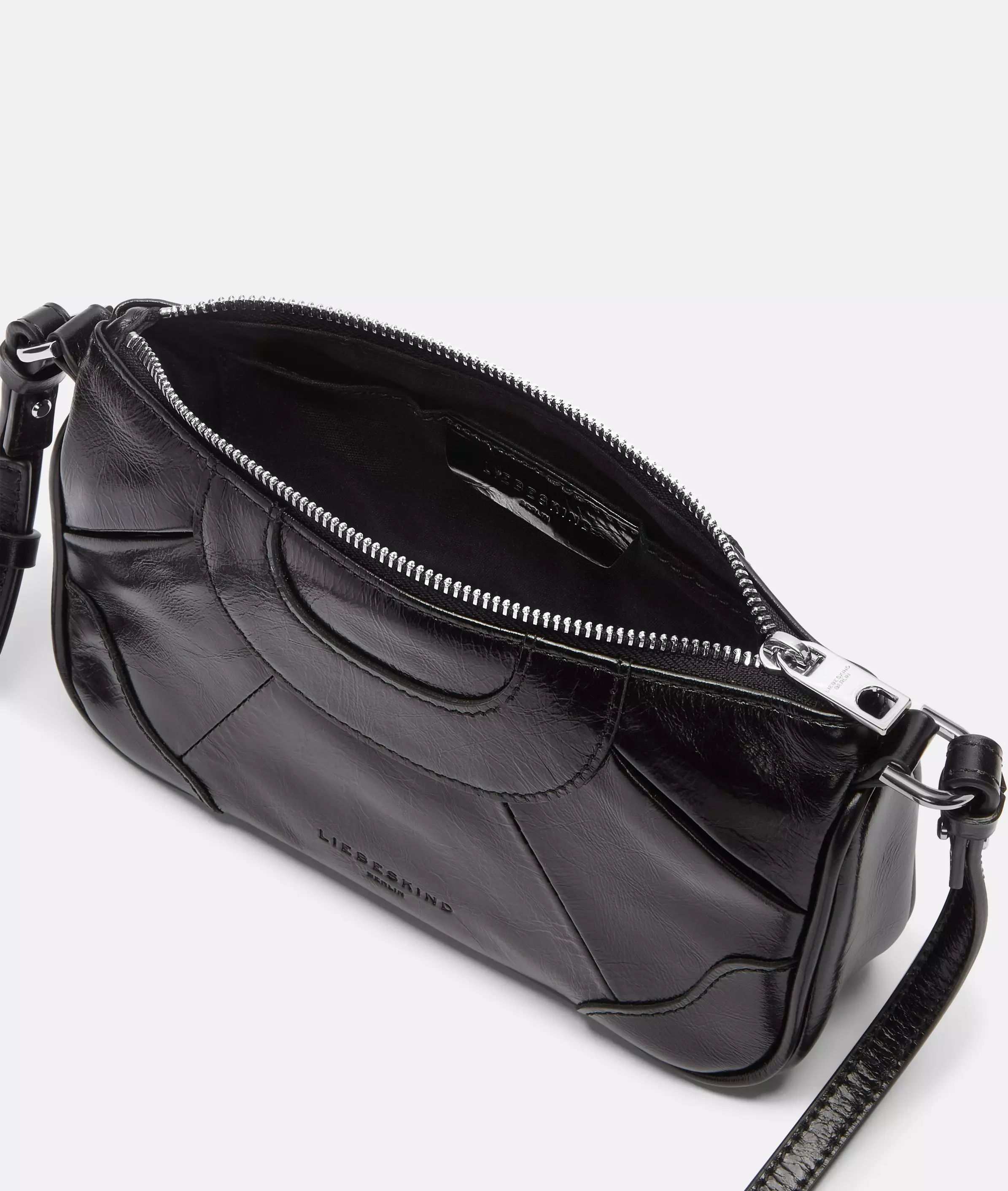 Crossbody Small shoulder bag with glossy finish