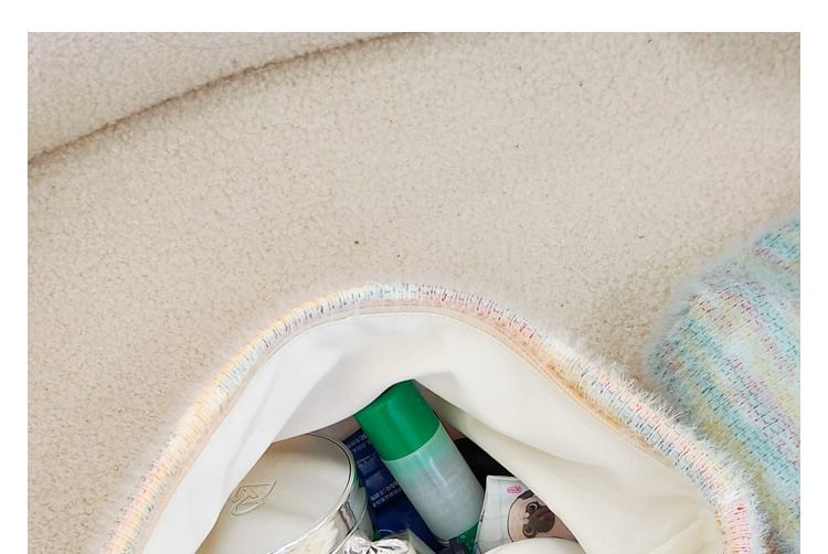 TangTangBags - Melange appliqué gebreide make-uptas
