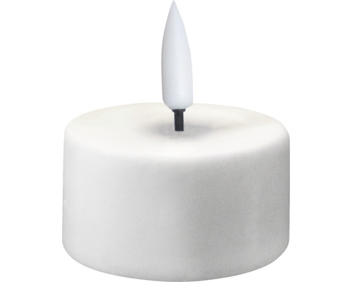 Set van 6 LED-theelichten van echte was, inclusief 8-uurs timer