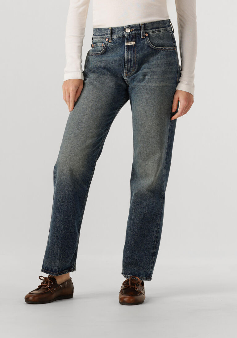 blauwe closed straight leg jeans jonta