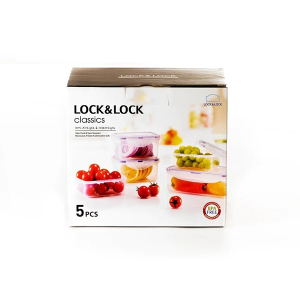 Lot de 5 boîtes Les Classiques Lock and Lock Lock and Lock