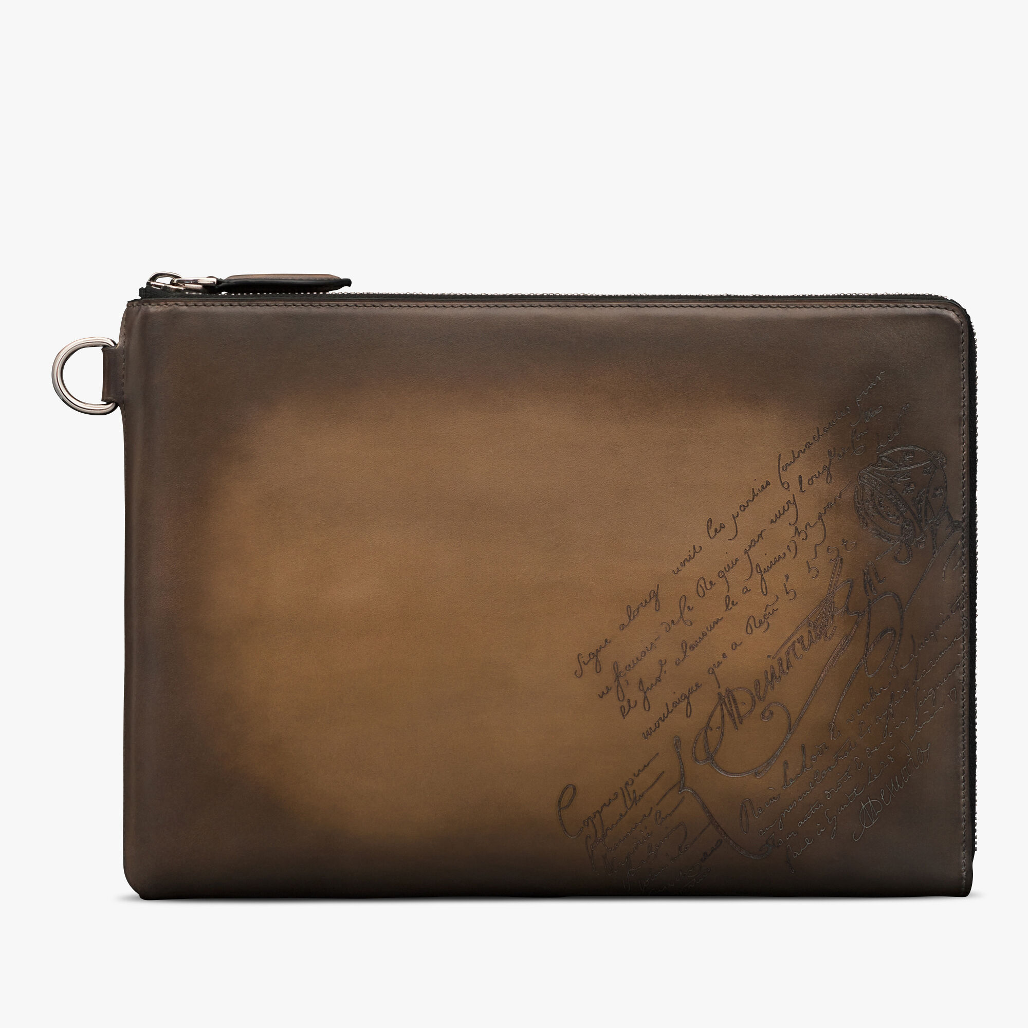 Pochette Nino Gm En Cuir Scritto