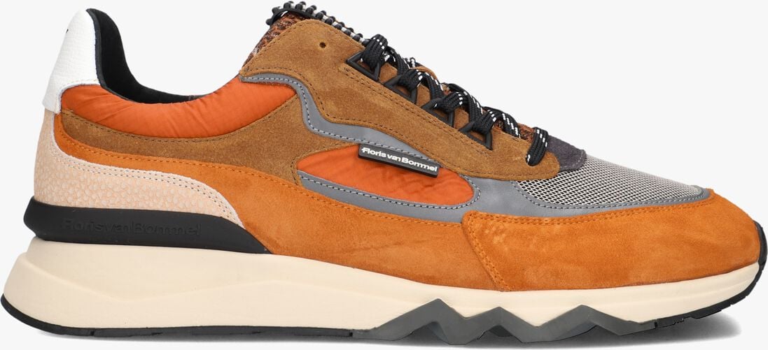 oranje floris van bommel lage sneakers sfm-10234 de zager