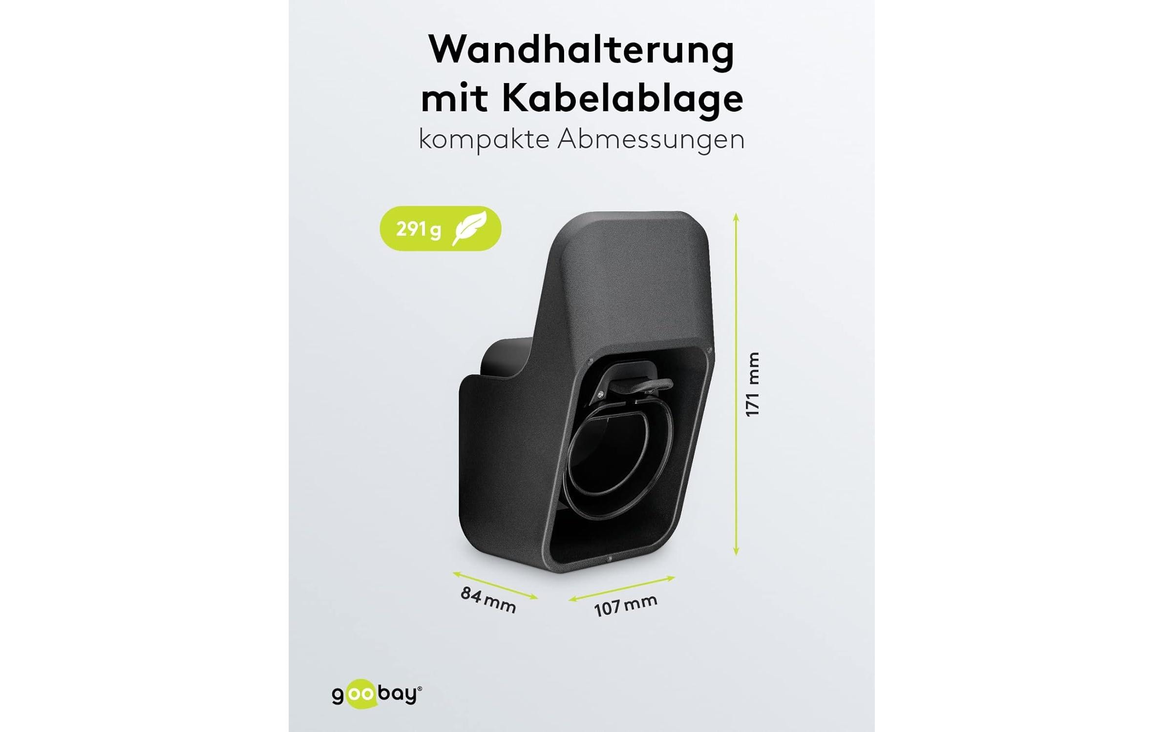 Wandhalterung mit Kabelablage für Ladekabel Typ-2Kabel-Wandhalterung für Typ-2 Elektrofahrzeug-Ladekabel
