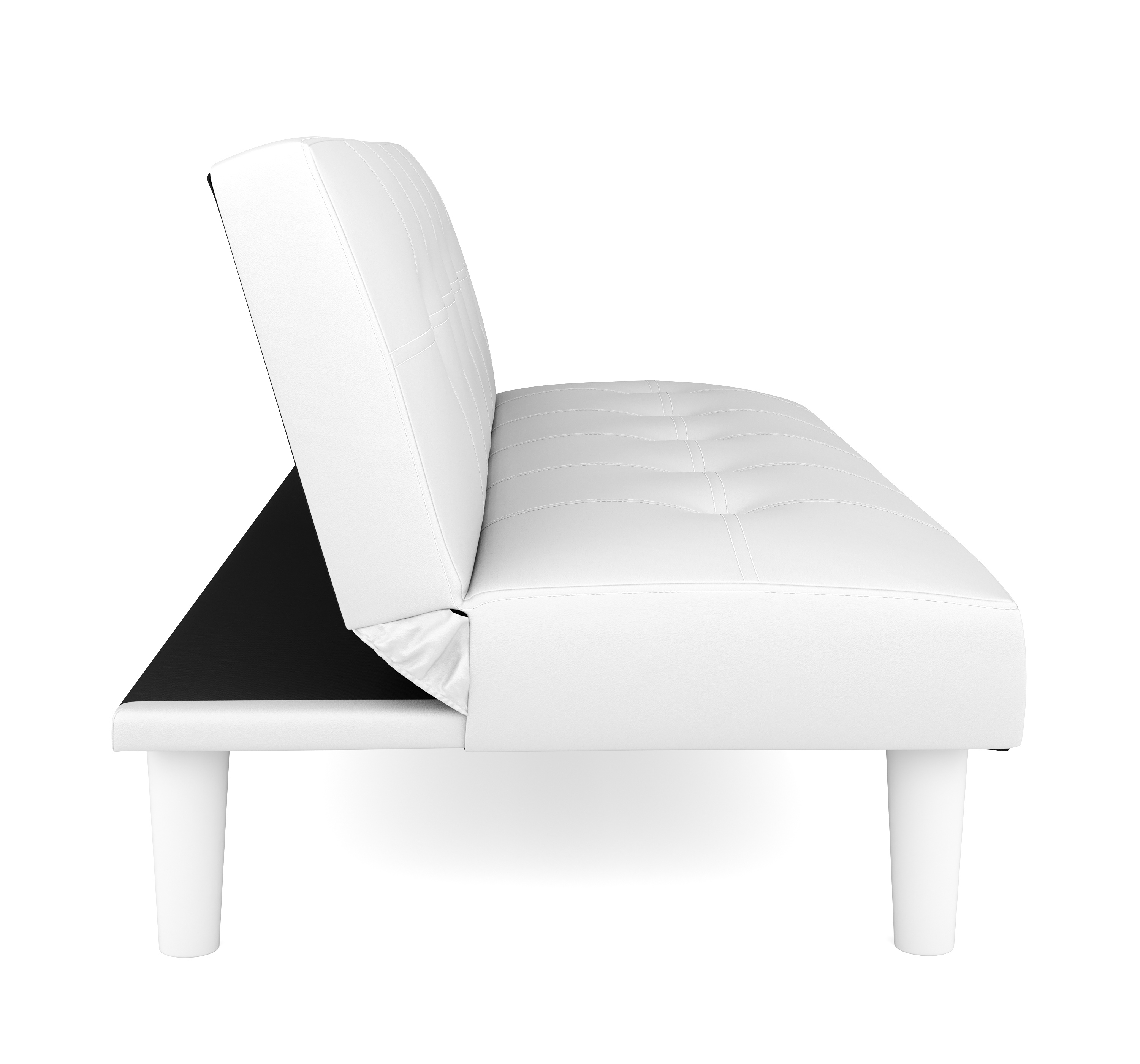 Schlafsofa Leder PUMA weiss