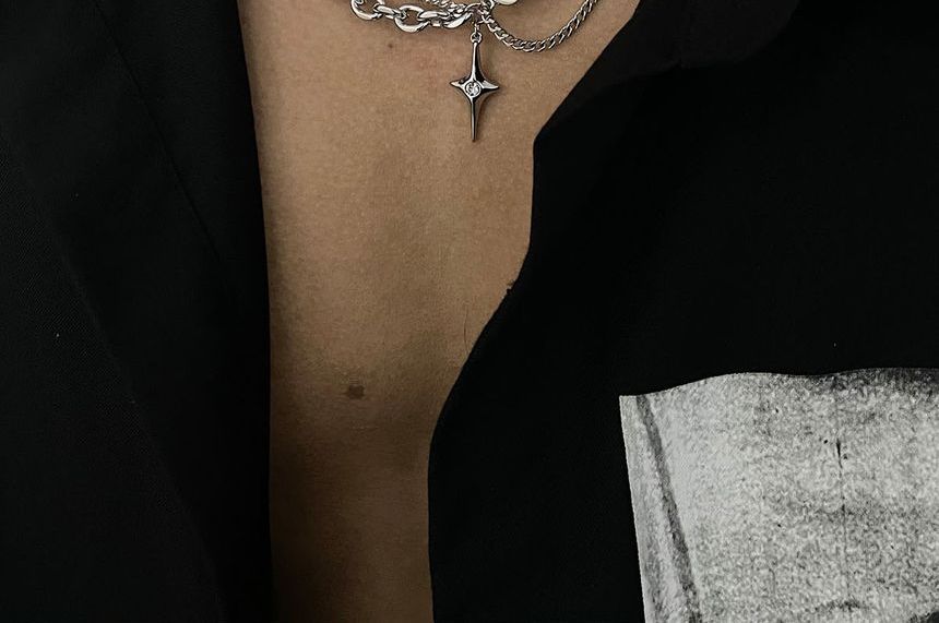 Black Degree - Ster gelaagde ketting
