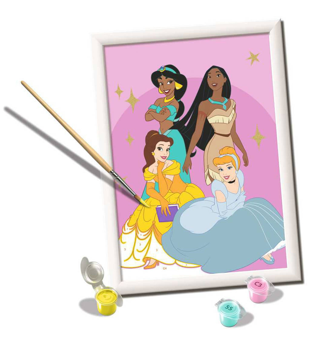 CreArt Disney Princesses - Schilderen op nummer voor kinderen