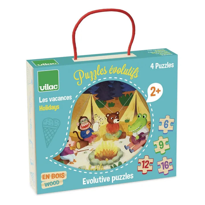 Vilac Puzzles évolutifs Les vacances - Set de 4