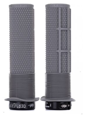 Paire de Grips DMR DeathGrip Thin Avec Flanges Gris