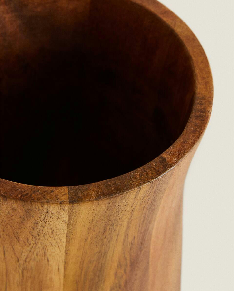 PORTA-UTENSÍLIOS DE ACÁCIA