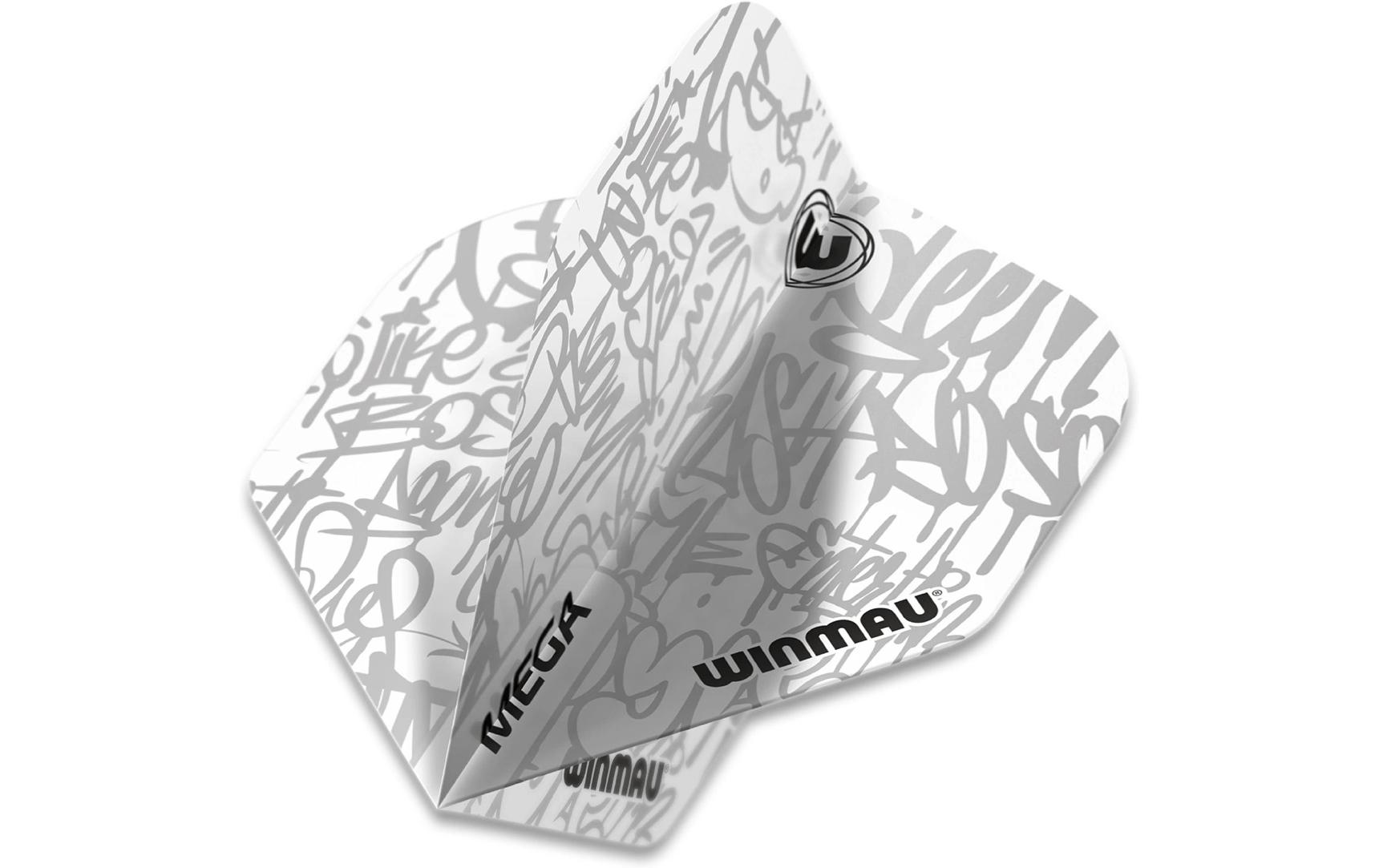 Dartflight, Weiss, 3 StückProfi-Flights mit einem coolen Design