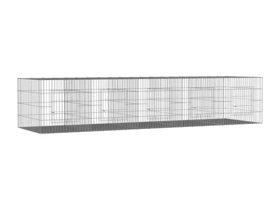 Cage à lapin 5 panneaux 273x79x54 cm Fer galvanisé