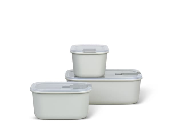 Mepal EasyClip Husholdningsbokssæt 3 dele Nordic white