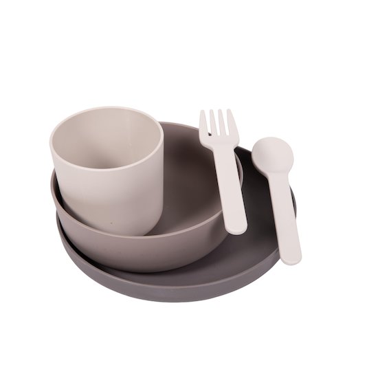 B-Set Vaisselle Bio 5 pièces   Gris        de               Bo Jungle
