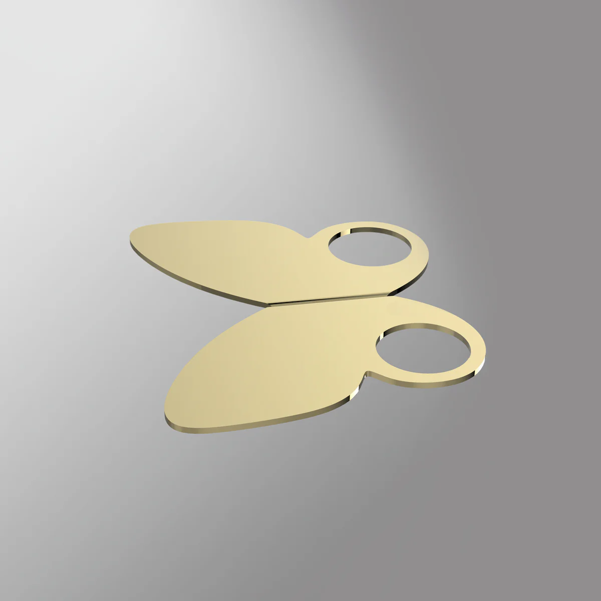 Coiffeuse Butterfly O tablette blanc ou Or