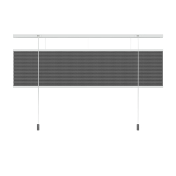 KARWEI dubbel plisségordijn lichtdoorlatend antraciet (kleurnr. 6003) 140x220 cm (bxh)