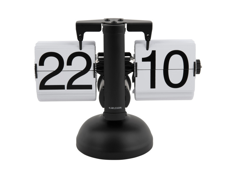Table Clock Small Flip KA5955BK Black