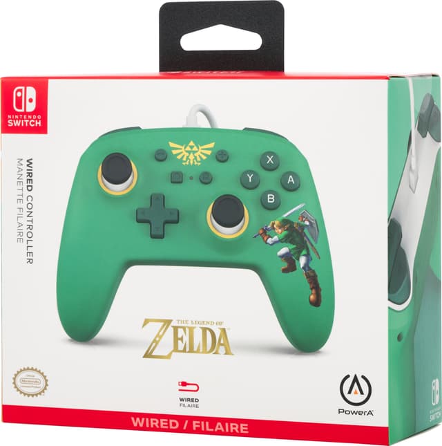 PowerA Nintendo Switch USB-kablet gamepad (Zelda Edition)