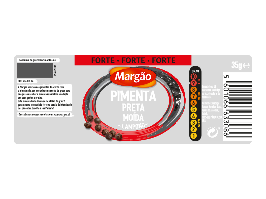 PIMENTA MARGÃO PRETA MOÍDA LAMPONG 32G