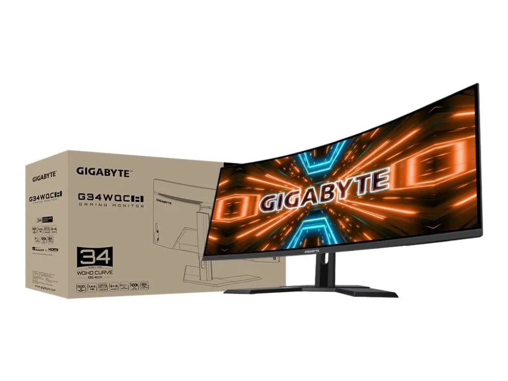 [OUTLET] - Gigabyte G34WQC A - LED-skærm - kurvet - 34