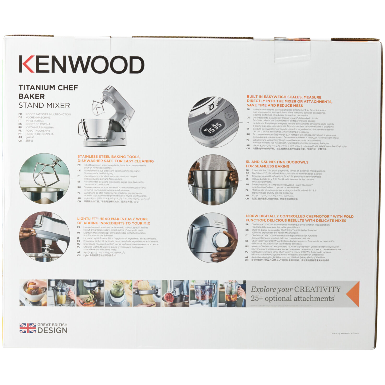 Kenwood Chef Titanum Backer KVC 85.004SI
