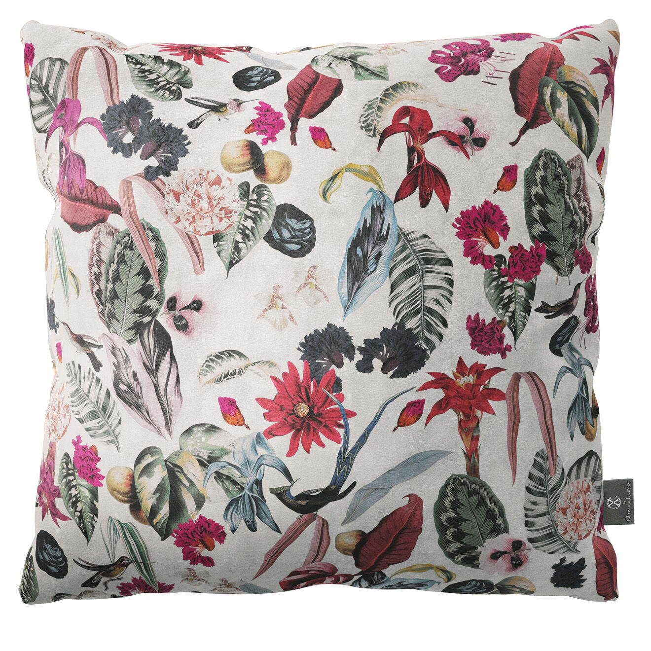 CXL by Christian Lacroix Coussin en Velours Tropical multicolore - 50x50x18 cm