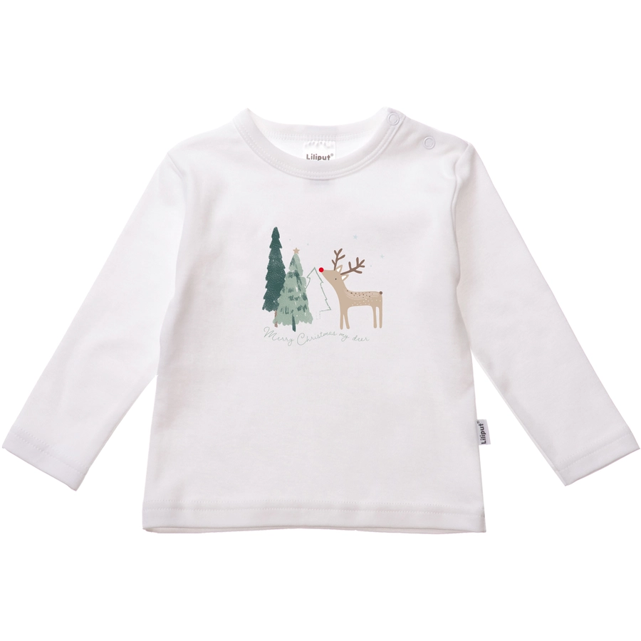 Liliput Langarmshirt Merry Christmas weiss