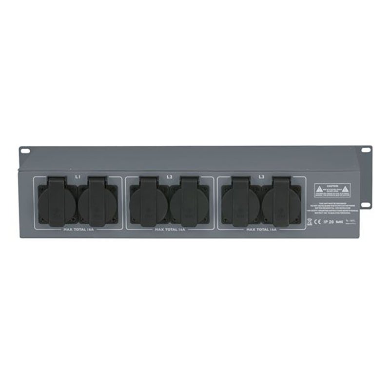 Showtec PSA-16A3S stroomverdeler 16A