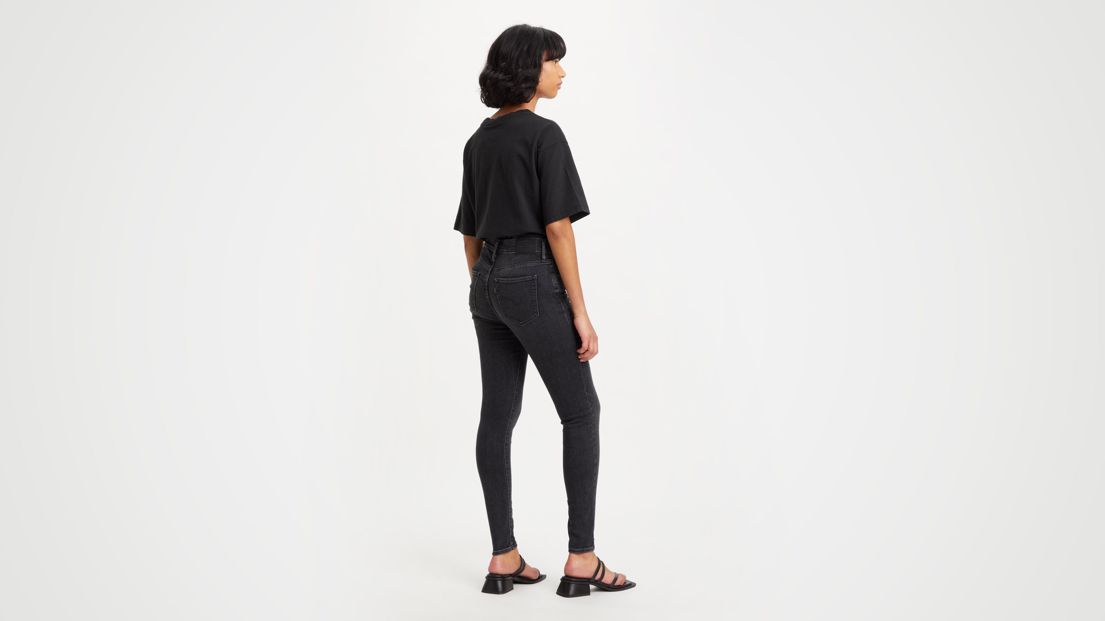 Jean 720™ Taille Haute Super Skinny - Black Worn In - Noir