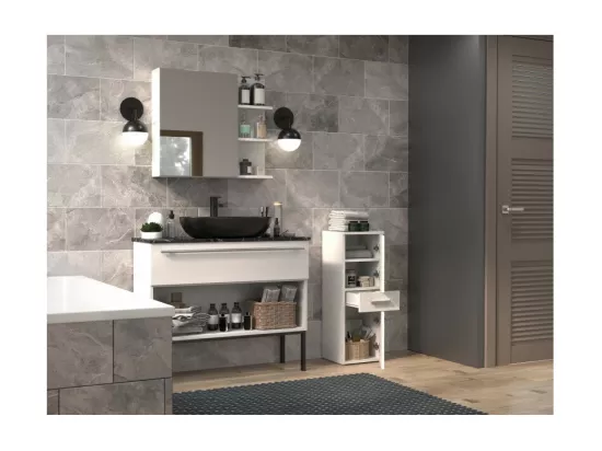 Étagère de salle de bain Nel V DDS BLANC