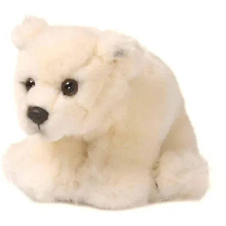 WWF Plüsch Eisbär, realistisch gestaltetes Plüschtier, ca. 15 cm