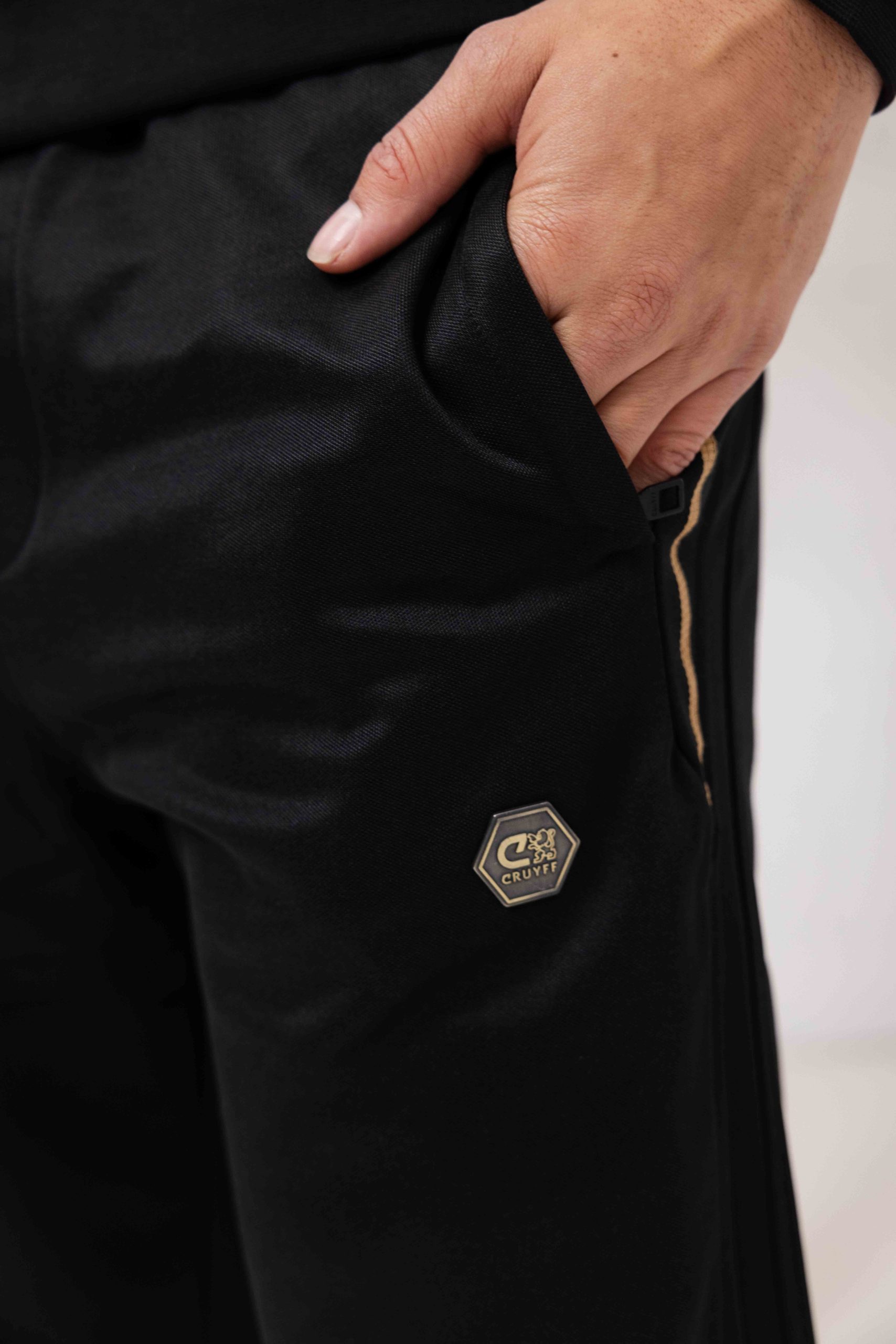 Cruyff Obsidian Trainingspak Heren Zwart/Goud