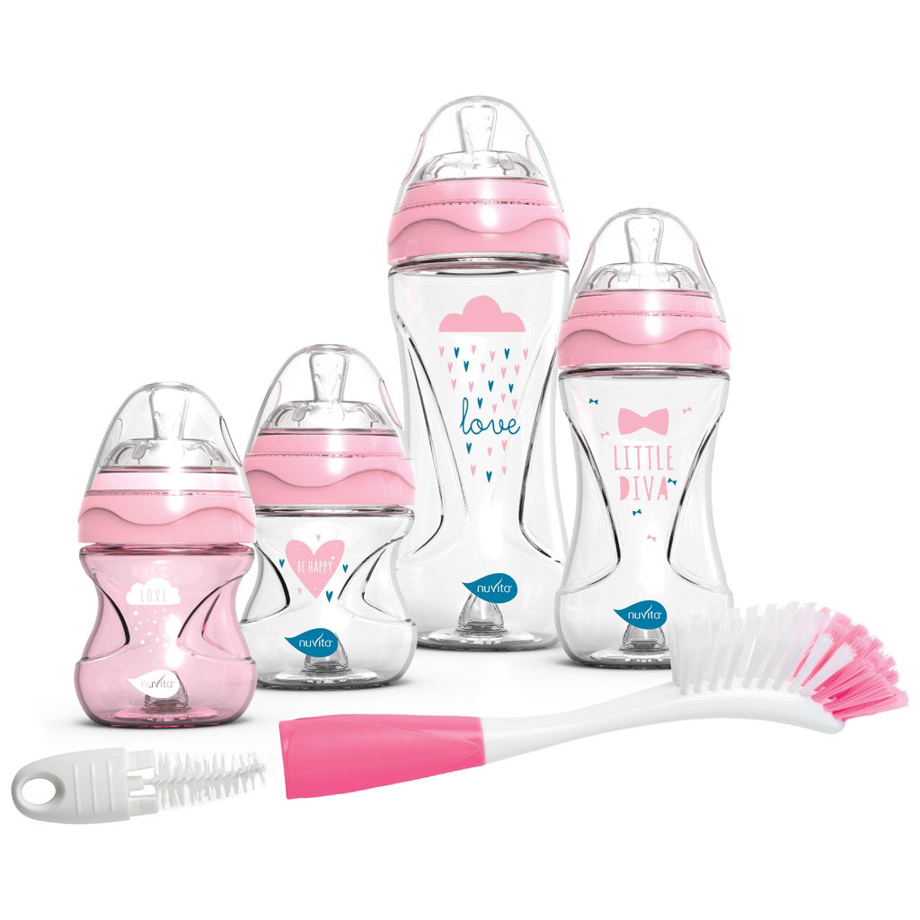 nuvitanuvita   Mimic Flaschen Starter Set pink